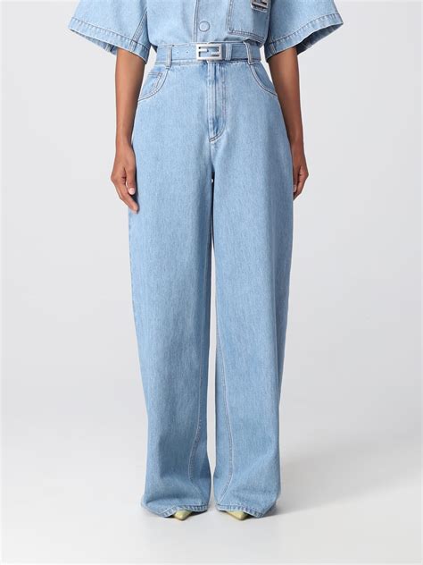 fendi denim jeans|fendi pantsuit.